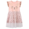 thumbnail image 1 of SXIMEE Toddler Girl Dress Summer Cat Ruffled Sleeve Tutu Dresses for Kids Girls 3-7 Years, 1 of 5