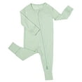thumbnail image 1 of SXIMEE Unisex Baby Bamboo Viscose Pajamas with Mitten Cuffs Boys Girls 2 Way Zip Long Sleeve Sleepers, 1 of 8