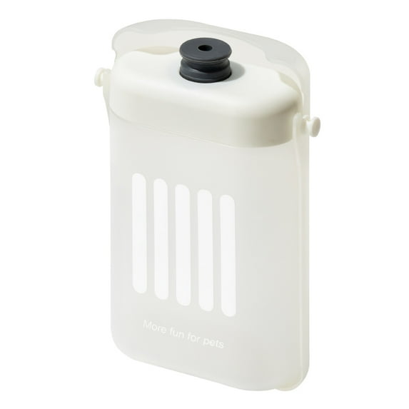 SXS 580ml Large Portable Dog Cat Water Bottle for Outdoor Walking Travel Dog Supplies Drinking Bottle with Shoulder Straps (QS20WH)