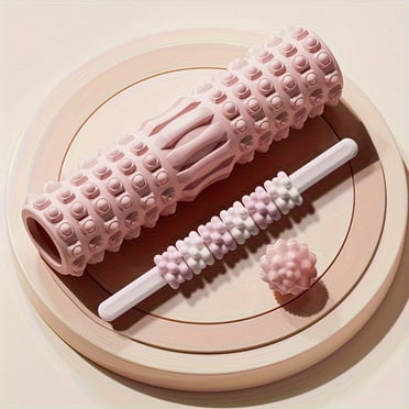 SXS Foam Roller Set for Muscle Relief Includes 18 Trigger Point Roller Massage Stick Spiky Ball for Back And Leg Therapy