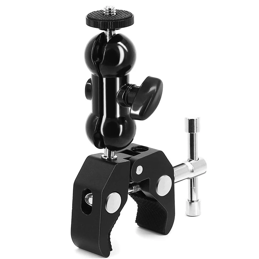 SXS Metal Super Clamp with 360° Double Ball Head Magic Arm Clamp with 1 ...