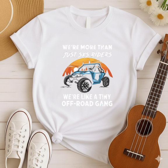 SXS Rider Off-Road Gang Sunset Graphic T-Shirt, for men & women, S-5XL