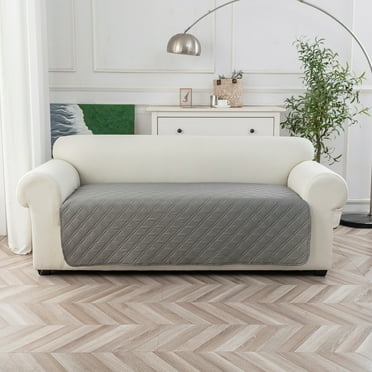 SXS Waterproof Couch Cover, Washable Couch Sofa Cover for Pets Friendly, Furniture Slipcover (Light Grey,100x220cm)