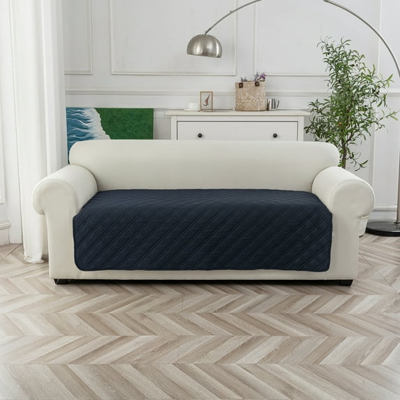 SXS Waterproof Couch Cover, Washable Couch Sofa Cover for Pets Friendly, Furniture Slipcover (Navy Blue,100x170cm)
