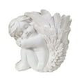 thumbnail image 1 of SXcggal Angel Statue White Resin Planter with Holes, 1 of 8