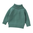 thumbnail image 1 of SXcggal Baby Boys Girls Sweaters Knit Cable Turtleneck Soft Warm Toddler High Collar Children's Sweater Warm stylish Soft Girls Tops, 1 of 9