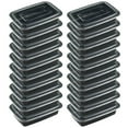 thumbnail image 1 of SXcggal Black Plastic Food Storage Container (20 Count), 1 of 4