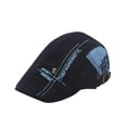 thumbnail image 1 of SXcggal Casquette Beret Plate Homme Réglable Bérets Plats Vintage Casquette Pour Hommes Gavroche Chapeau Souple Newsboy Flat Cap Pour Adultes Taille Unique Casual Personality Fashion Hat, 1 of 3