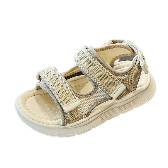 SXcggal Children Open Toe Sandals Summer New Solid Beach Shoes Girls Hollow Out Simple Sandals Comfortable Lightweight Fashionable Girls Sandals