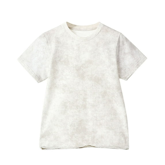 SXcggal Children's Summer Batik Printed Quick Drying Tops Boys Girls Short Sleeved T Shirt Skin friendly Stylish Children'Tops