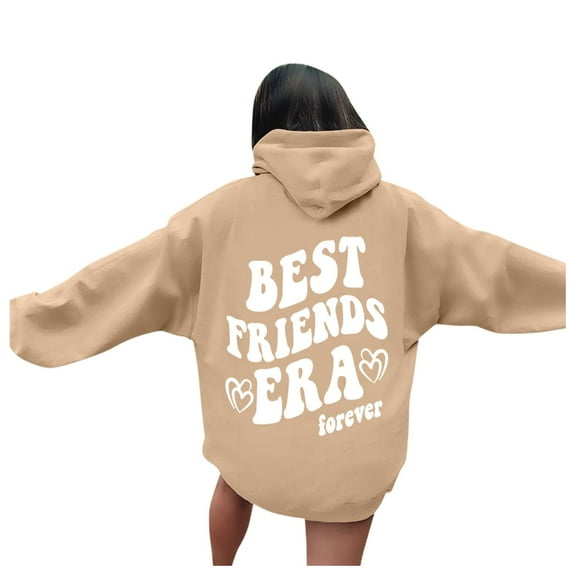 SXcggal FRIENDS FOREVER Women's Hooded Sweatshirt Beautiful Soft Fashion Women's Pullover Tops
