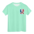 thumbnail image 1 of SXcggal Girls Short Sleeve Shirts Kids Summer Tops Crewneck Tees 3 13 Years Beautiful Cute Casual Girl Top, 1 of 6