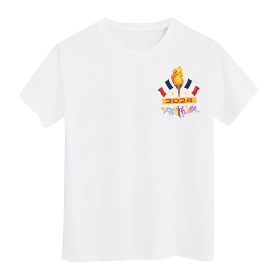 SXcggal Girls Short Sleeve Shirts Kids Summer Tops Crewneck Tees 3 13 Years Beautiful Cute Fashionable Girl Top