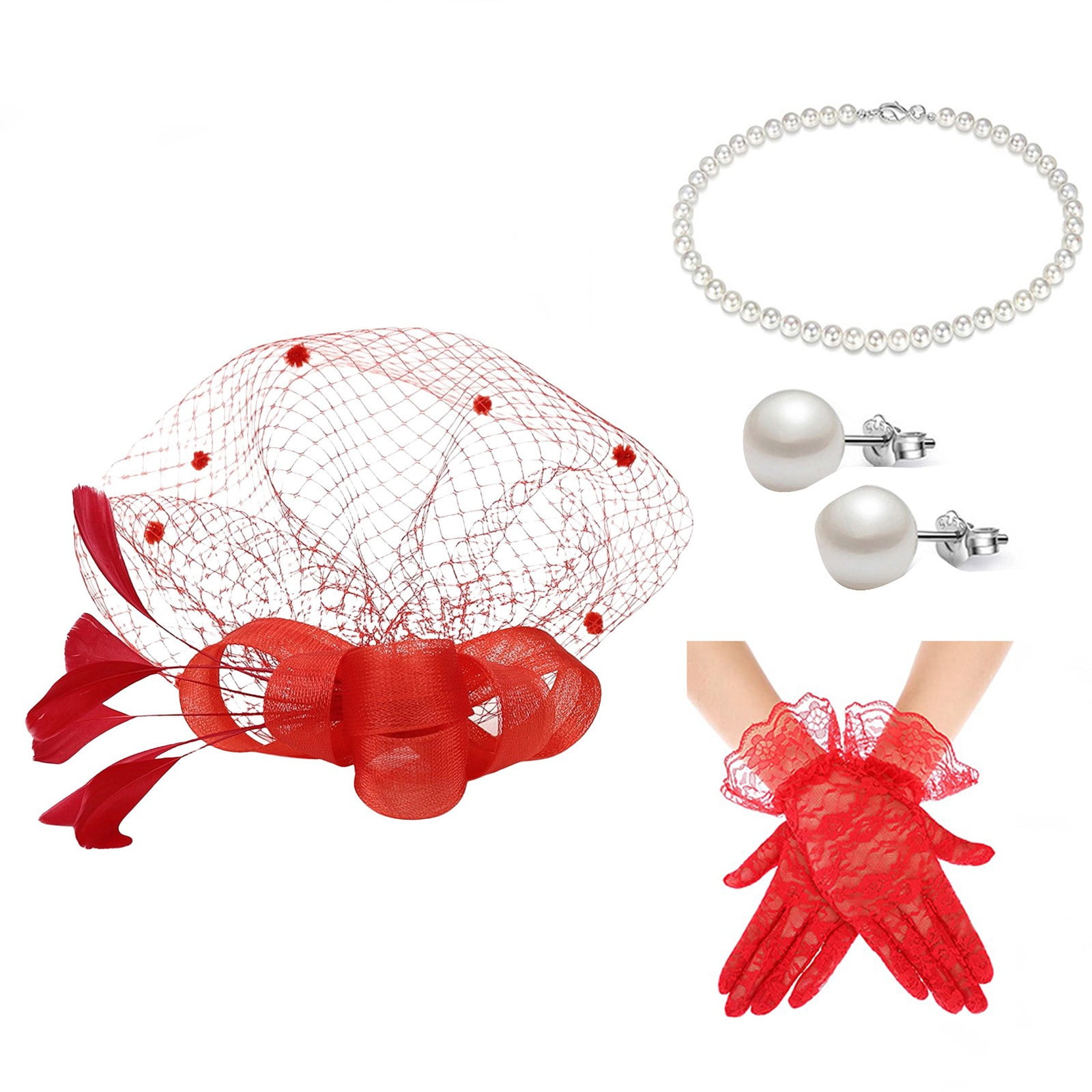 SXcggal Hats For Women Bow Top Hat For Tea Party Wedding 