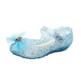 thumbnail image 1 of SXcggal Jelly Shoes For Girls Birthday Sandals For Girls Toddler Glitter Sandals Dress Sandals Breathable Lightweight Outdoor Walking Girls Shoes, 1 of 7