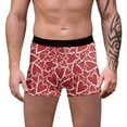 thumbnail image 1 of SXcggal Male Valentines Day Printed Underwear Funny Fitting Boxer Mid Waist Briefs Breathable Sexy Soft Men's Underpants, 1 of 4