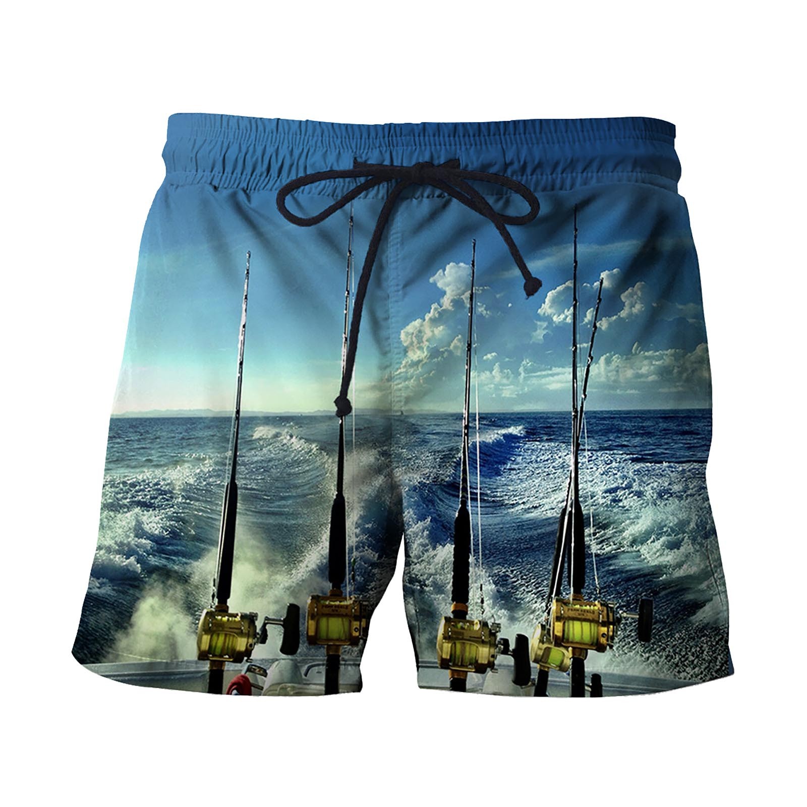 SXcggal Men'S Summer Seaside Vacation Leisure Fashion Trend 3d Printed ...