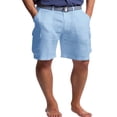 thumbnail image 1 of SXcggal Men Summer Pant Casual All Solid Color Loose Plus Size Trouser Fashion Beach Pockets Short Pants Handsome and fashionable Men's Trousers, 1 of 8