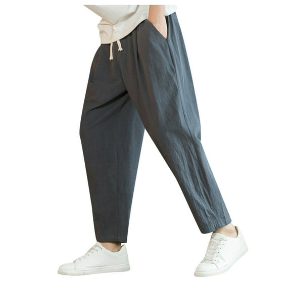SXcggal Mens Fashion Loose Casual Trousers Fashionable Casual Men's Pants