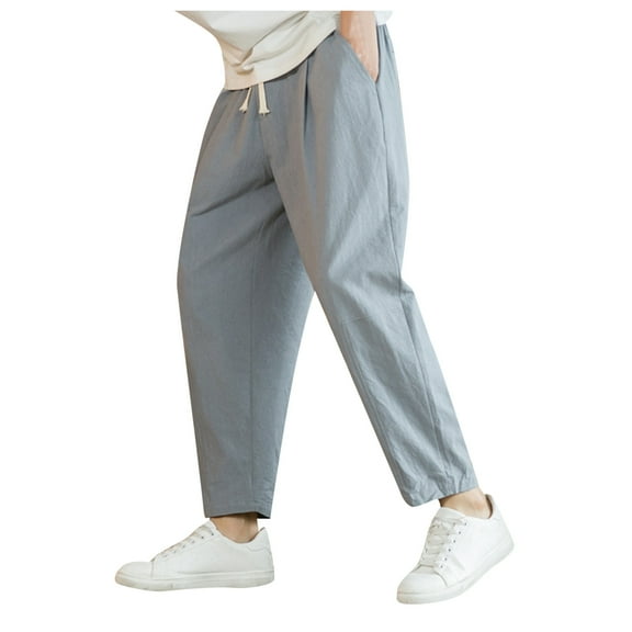 SXcggal Mens Fashion Loose Casual Trousers Fashionable Casual Men's Pants