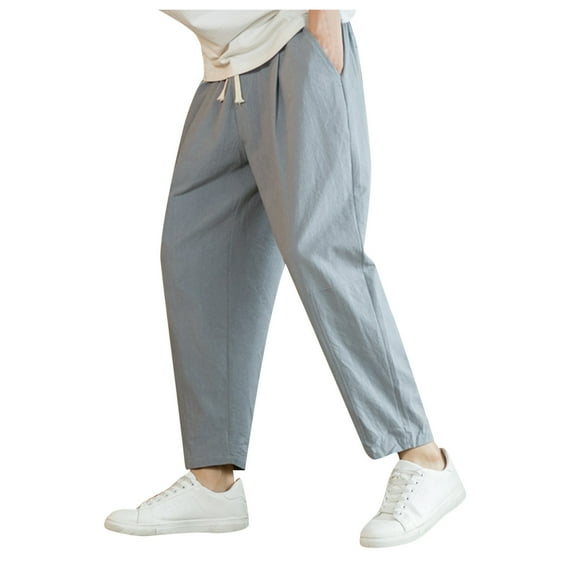 SXcggal Mens Fashion Loose Casual Trousers Fashionable Casual Men's Pants