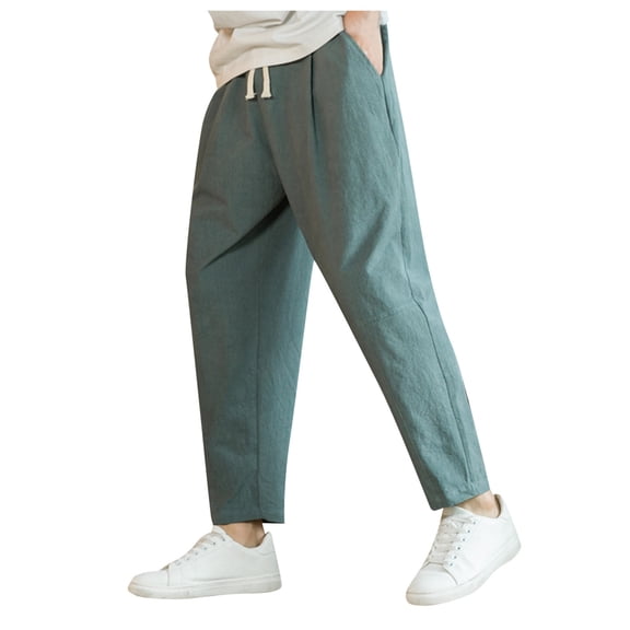 SXcggal Mens Fashion Loose Casual Trousers Fashionable Casual Men's Pants