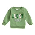 thumbnail image 1 of SXcggal New Boy And Girl Saint Embroidered Round Neck Sweater Leisure Fashionable Handsome Baby Tops, 1 of 9