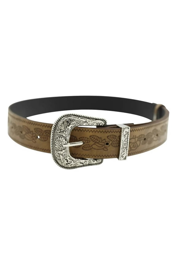 Men's Textured Leather Belt | Classic Brown Dress Belt With Durable Buckle For Casual And Formal Wear | Adjustable Fit Fashion Accessory Casual Stylish For Pants