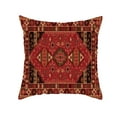 thumbnail image 1 of SXcggal Retro Red Pattern Turkish Persian Carpet Flax Hug Pillow House Home Pillow, 1 of 3