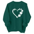 thumbnail image 1 of SXcggal St Patricks Day Sweatshirt Girl 2025 St Patrick'S Day Print Pullover Sweatshirts Crewneck Shirts Long Sleeve Outfits Leisure Fashionable Handsome Baby Tops, 1 of 7