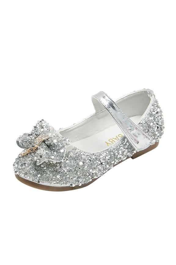 Toddler Sandals Bow Shoes Kids Girls Princess Non- Shoes Fashion Baby Shoes Breathable Lightweight Outdoor Walking Girls Shoes