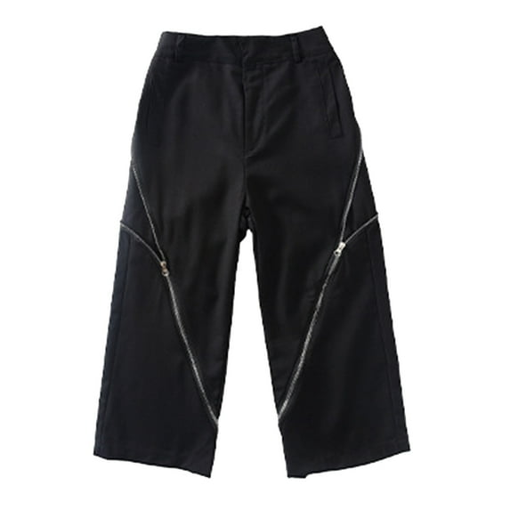SXcggal Tollder BoysGirl Fashion Waist Flare Pants Casual Long Pants Jeans Cargo Pants Trousers Fashionable Handsome Leisure Girls Trousers