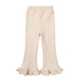 thumbnail image 1 of SXcggal Tollder Girl High Elastic Waist Flare Leg Pants Casual Long Bell Bottom Trousers Fashionable Comfortable Beautiful Long pants, 1 of 2