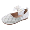 thumbnail image 1 of SXcggal Women Shoes Flat Bottomed With Diamond Sandals Fashionable Sequin Bow Princess Single Shoes Lightweight Fashionable Cute Girls Daily Shoes, 1 of 6