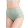 thumbnail image 1 of SXcggal Women's Cotton High Waisted Briefs Postpartum Abdominal High Waisted Underwear Breathable Fashionable Soft Women's Underwear, 1 of 4