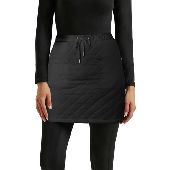 SXcggal Women's Quilted Skirt Insulated Warm Snow Skorts For Hiking Running Zipping Both Way Fashionable Comfortable Distinctive Women's Skirt