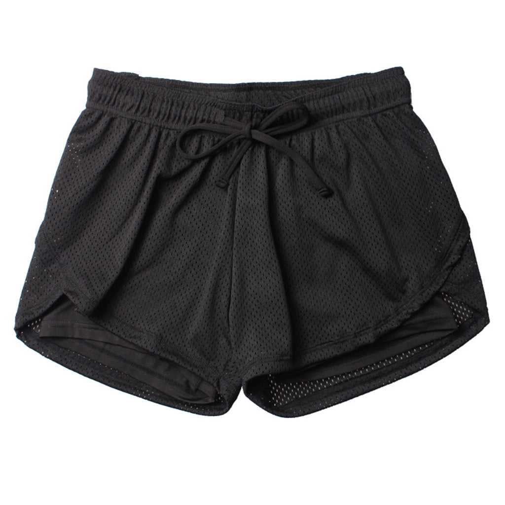 ハーフ・ショートパンツ Jim Quick Dry Squat 7 Inch Shorts Black SXcggal Women's Sports Shorts Anti Emptied Quick-dry Short