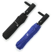 SY COMPACT Travel Umbrellas Automatic Rain Umbrella Waterproof Windproof Umbrella for Two Persons（2 Packs）