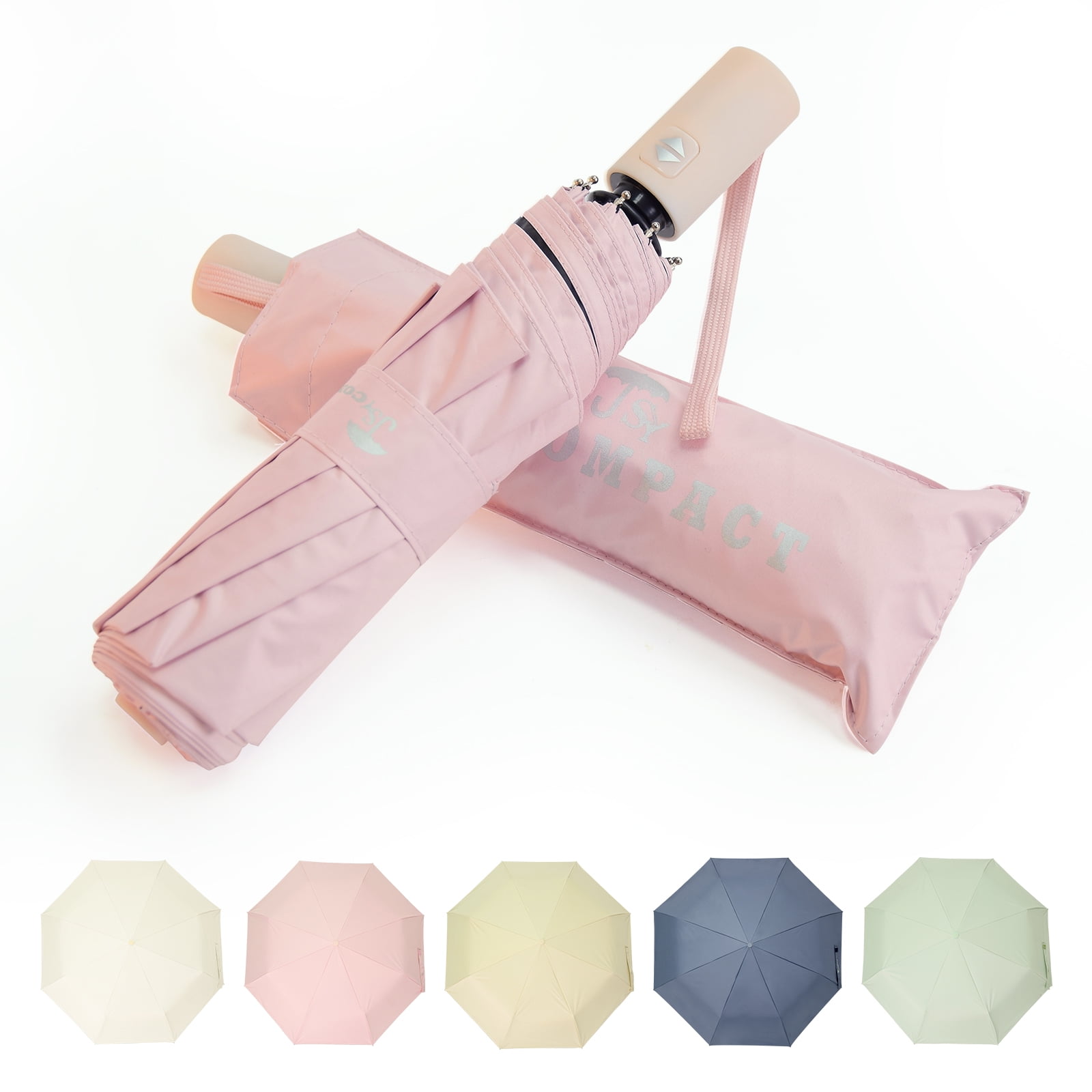 SY COMPACT Travel Umbrellas for Rain Automatic Folding Sun Umbrella for