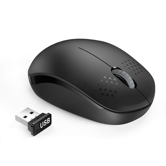 SY Wireless Mouse, 2.4G Noiseless Mouse with USB Receiver - Portable ...