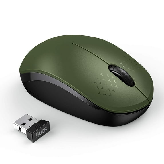 SY Wireless Mouse, 2.4G Noiseless Mouse with USB Receiver - Portable ...