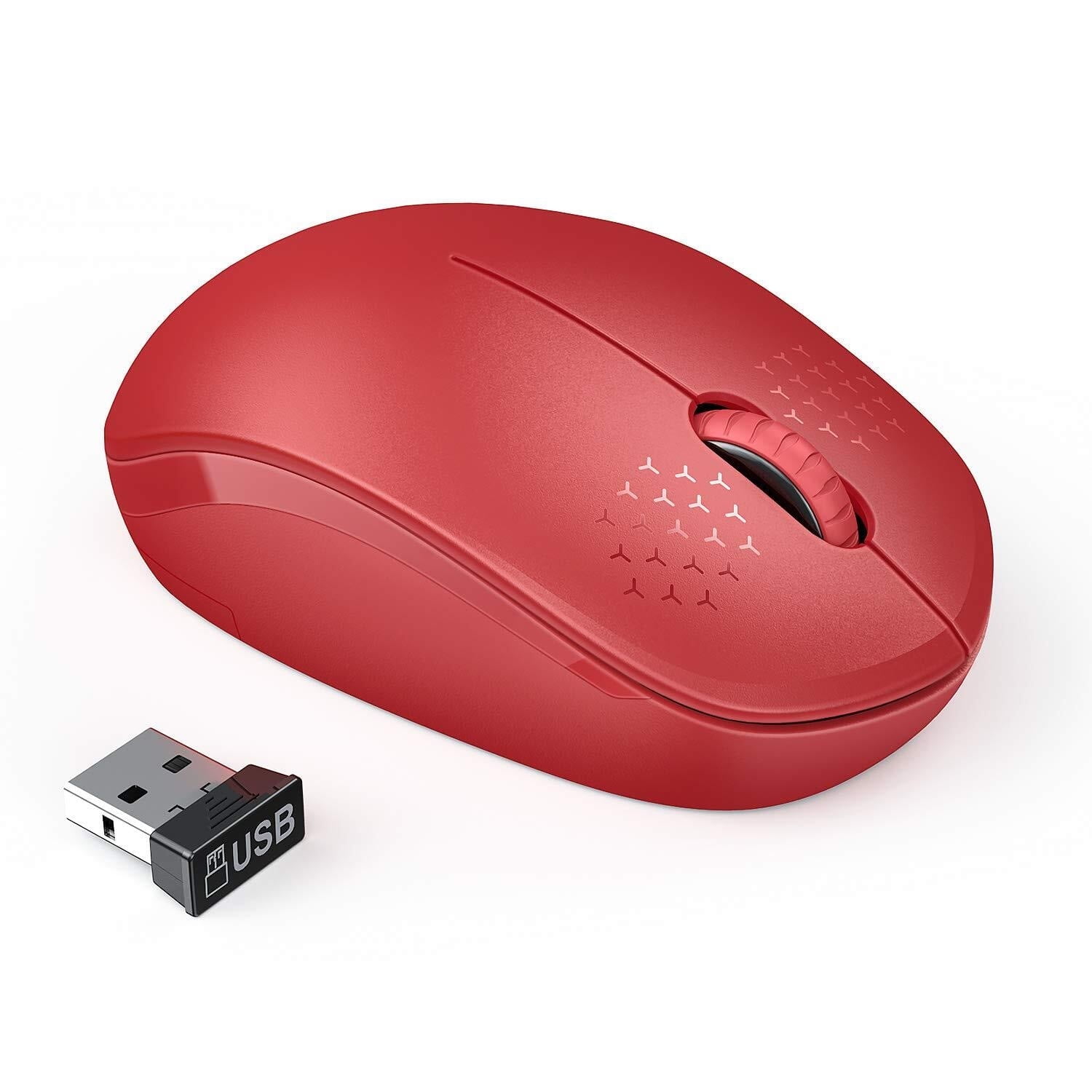 SY Wireless Mouse, 2.4G Noiseless Mouse with USB Receiver - Portable ...
