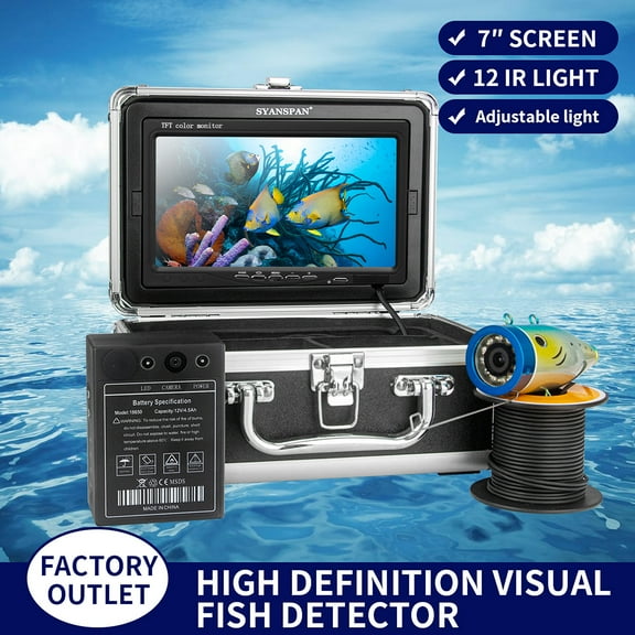 SYANSPAN 7 inch 1200TVL Underwater Fishing Camera Fish Finder