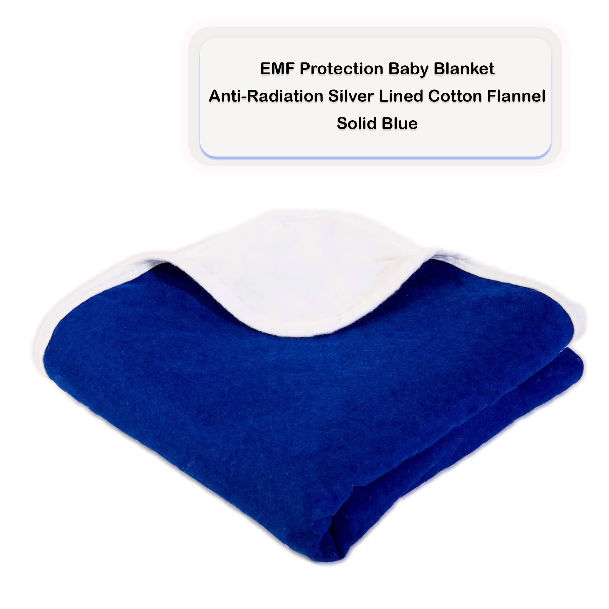 SYB Baby Blanket, EMF Protection (Solid Blue)