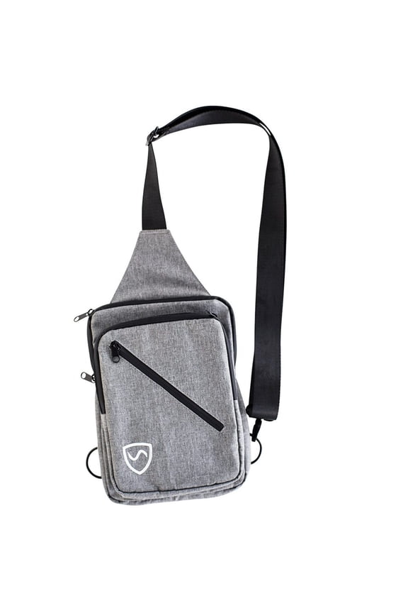 SYB EMF Bag for Phones, Tablets and Portable Devices, 5G-Tested Sling-Style EMF Protection Bag, Gray