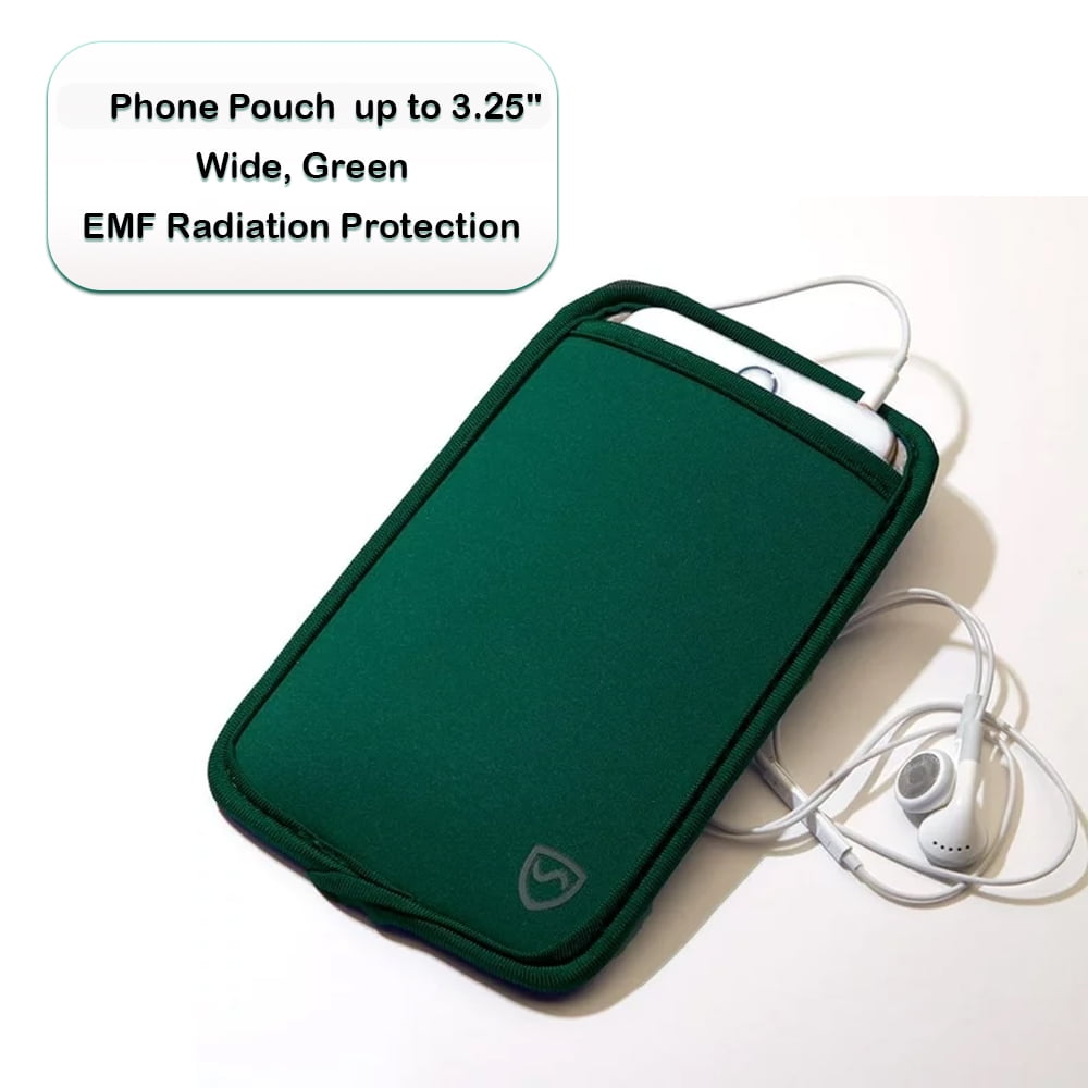 SYB Phone Pouch, EMF Radiation Protection Sleeve for Cell Phones up to  3.25 Wide, Black 