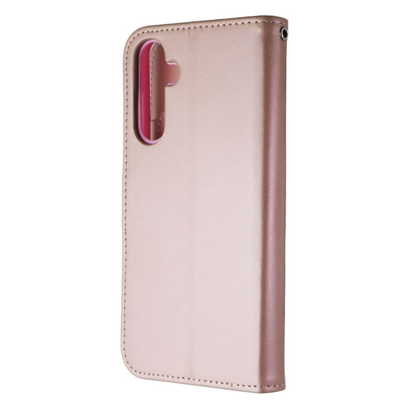 SYB Wallet Folio Series Case for Samsung Galaxy A25 (5G) - Rose Gold