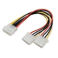 thumbnail image 1 of SYBA 5.25 inches 4-Pin Molex to 2 Female Power Cable for IDE HDD, Titanium Micro, Multicolor, 1-Pack, 1 of 5