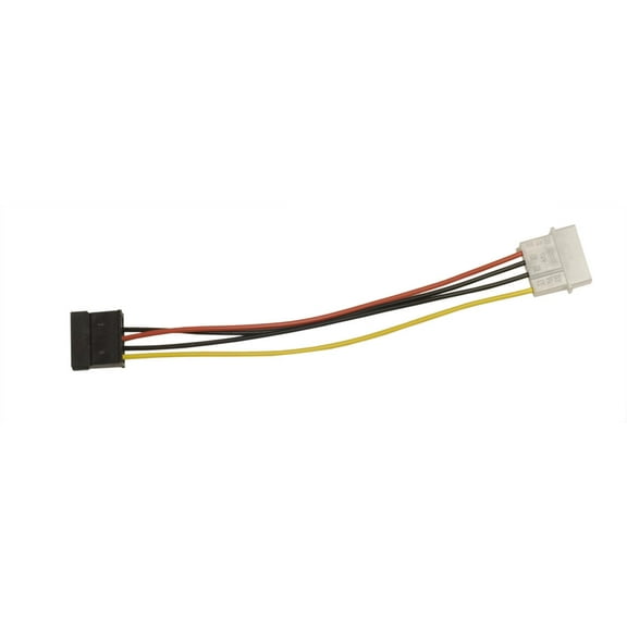 SYBA 8-Inch Molex 4-pin Male to 15-pin SATA Power Cable SY-PWCB-SATA