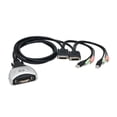 thumbnail image 1 of SYBA  Cable 2 Port KVM Switch DVI-USB-Audio Perfect for Windows and Mac Systems, 1 of 1
